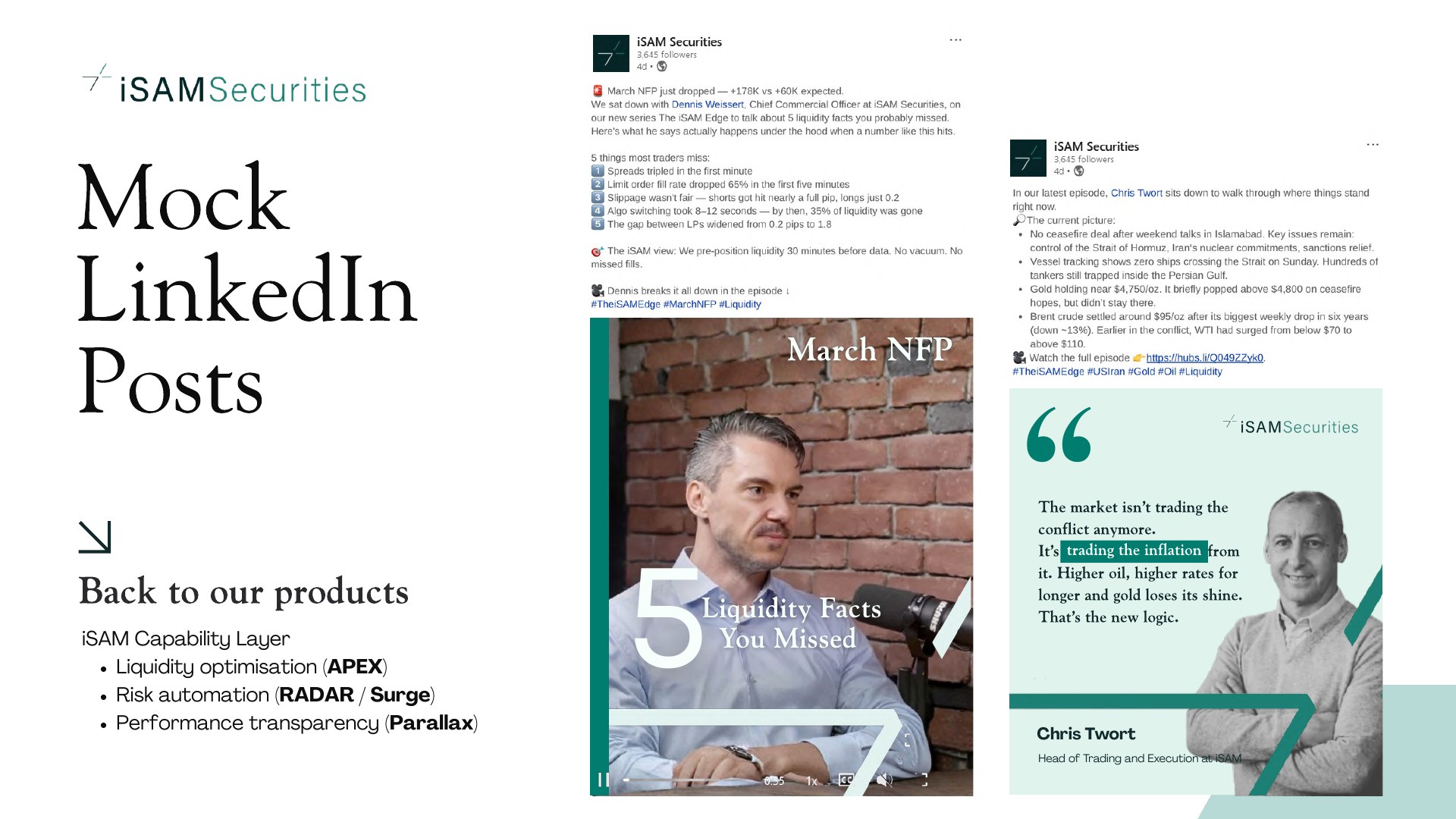 iSAM Securities campaign deck, page 7